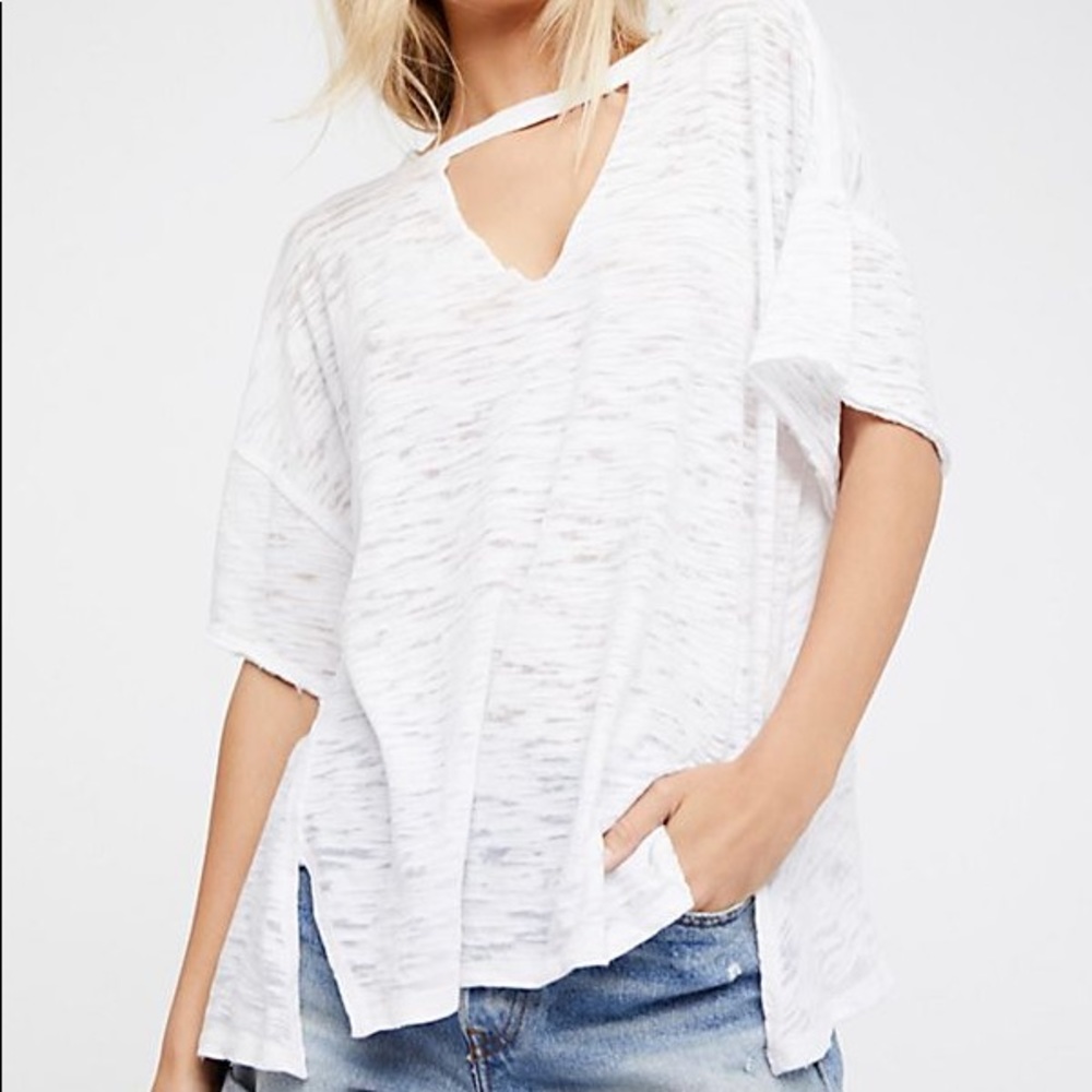 Free People we the free Jordan tee white S